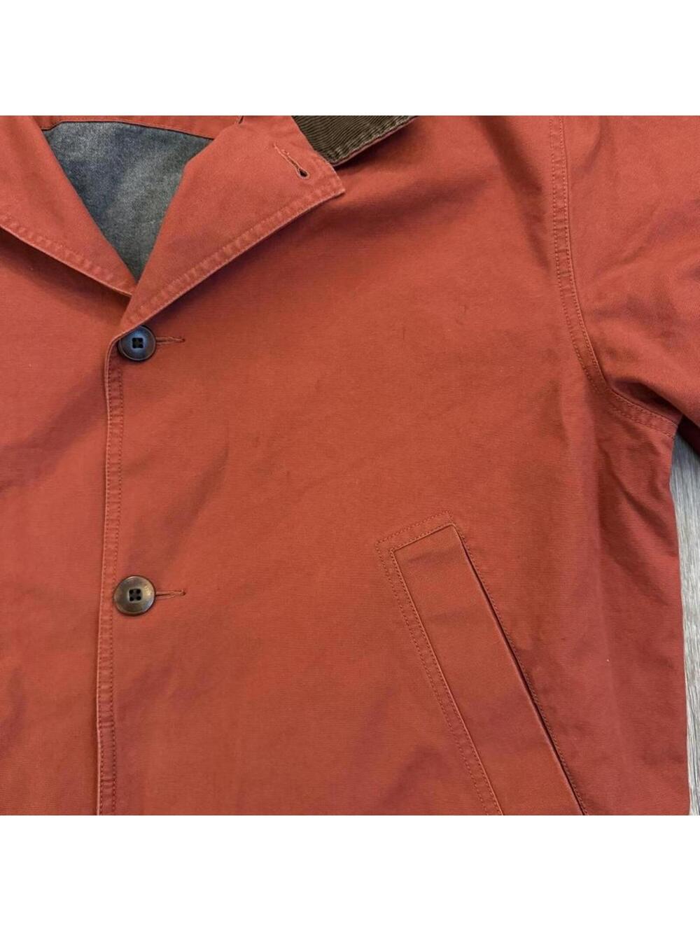 L.L.Bean red chore jacket with corduroy collar and cuffs. Size XL tall #workwear - Picture 7 of 7